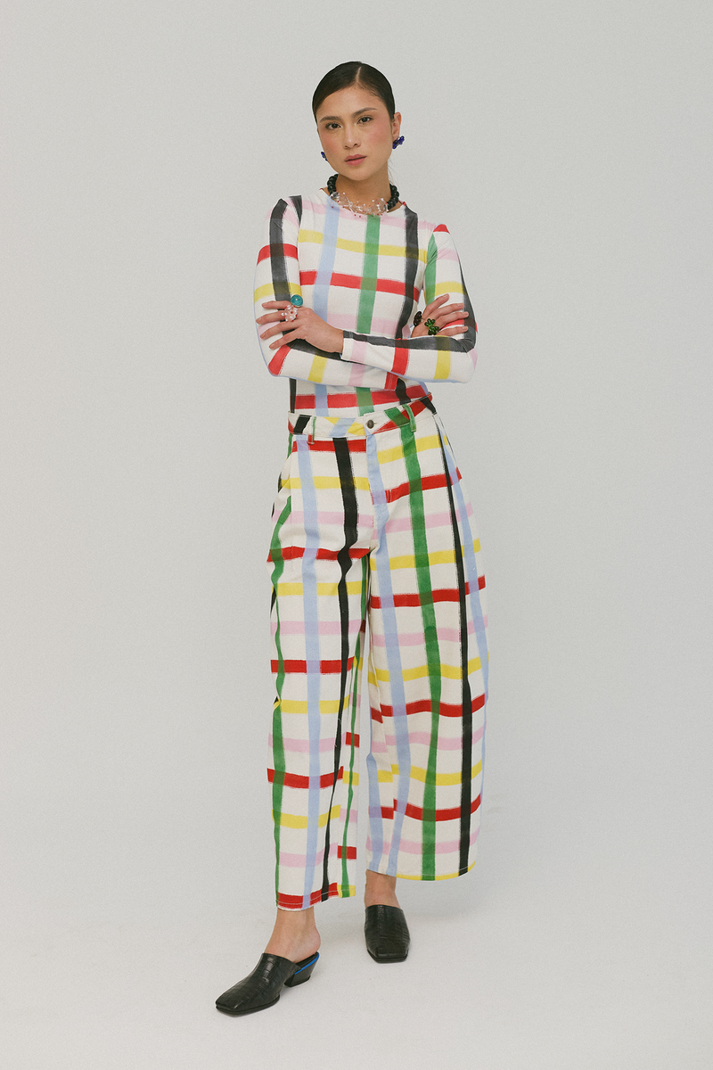Rainbow Confetti Balloon Jean – s i x x t a . c o m